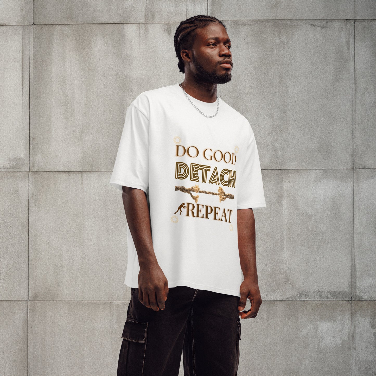 Do Good Detach Repeat – 260 GSM Premium Unisex Spiritual T-Shirt
