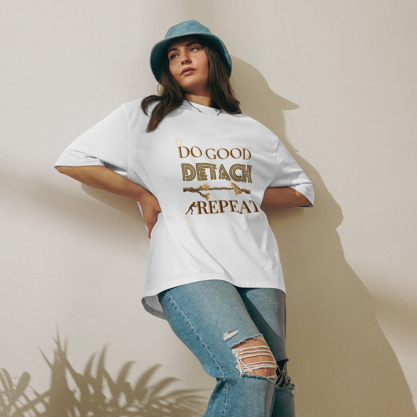 Do Good Detach Repeat – 260 GSM Premium Unisex Spiritual T-Shirt