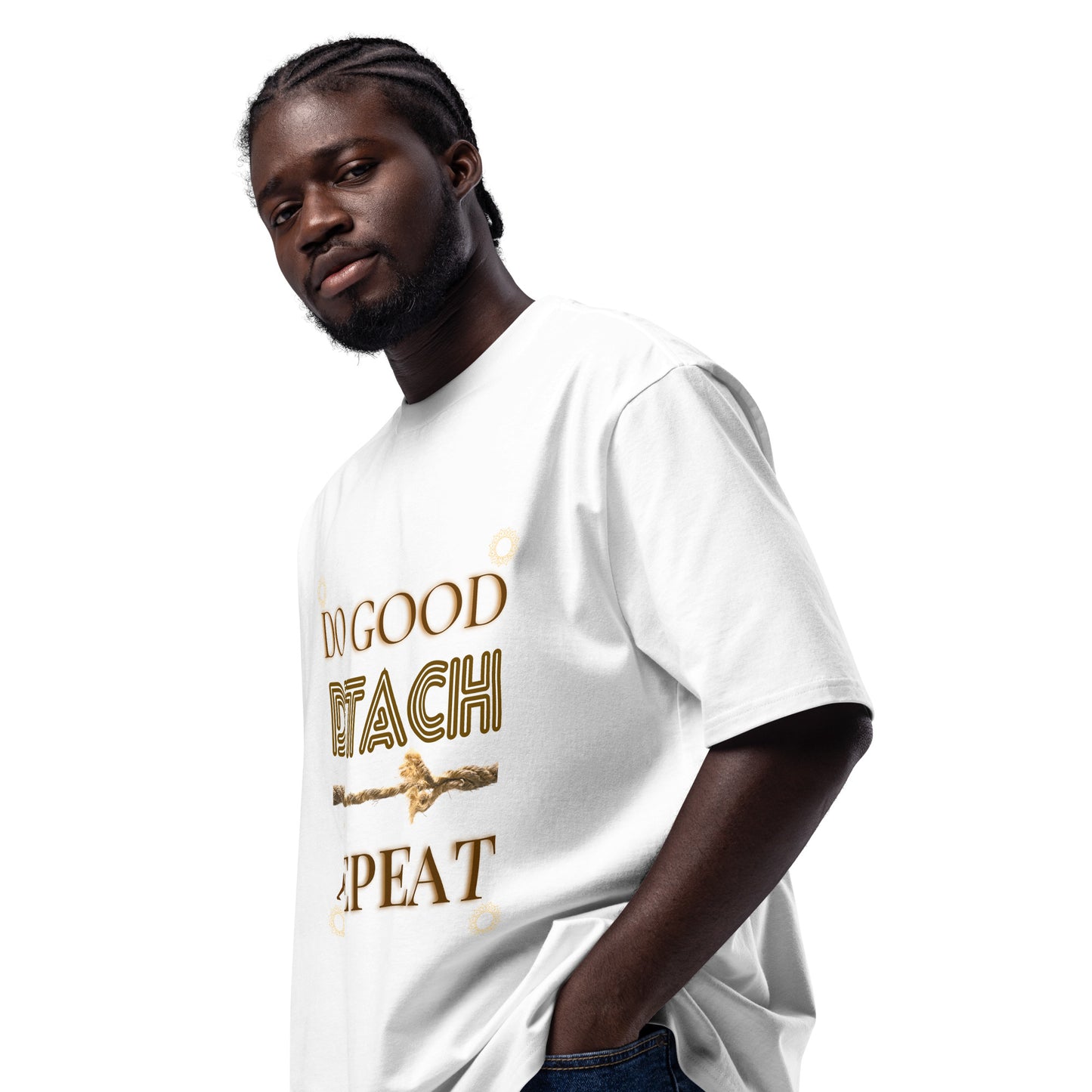 Do Good Detach Repeat – 260 GSM Premium Unisex Spiritual T-Shirt