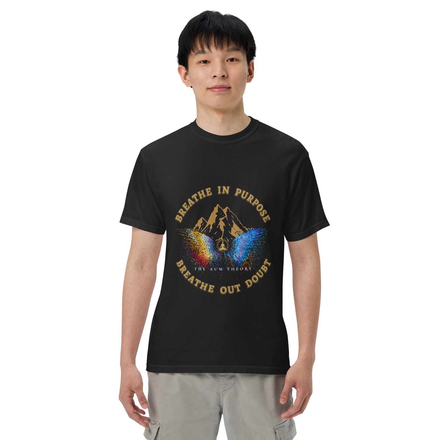 Breathe In Purpose | 220 GSM Luxury Unisex Regular fit T-Shirt – The Aum Theory