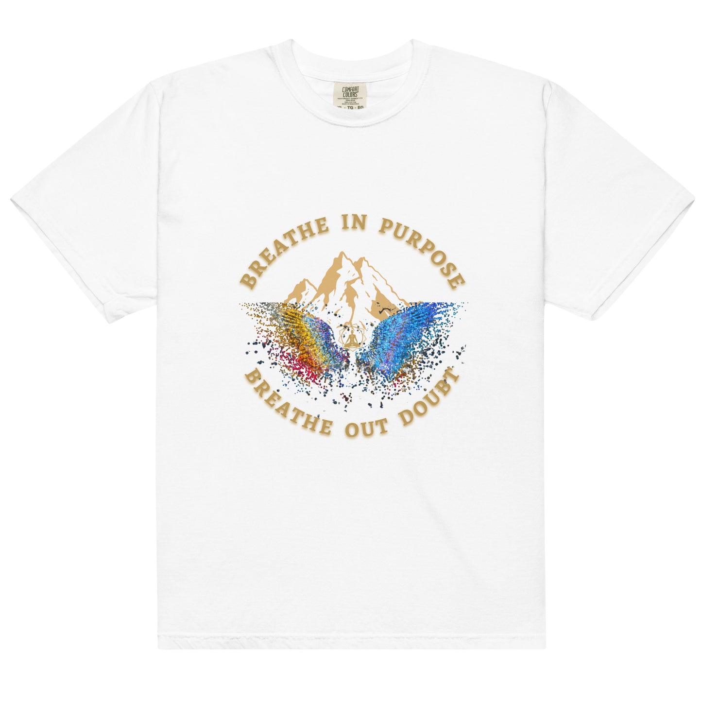 Breathe In Purpose | 220 GSM Luxury Unisex Regular fit T-Shirt – The Aum Theory