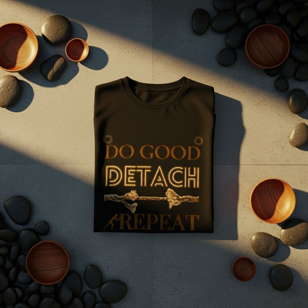 Do Good Detach Repeat – 260 GSM Premium Unisex Spiritual T-Shirt