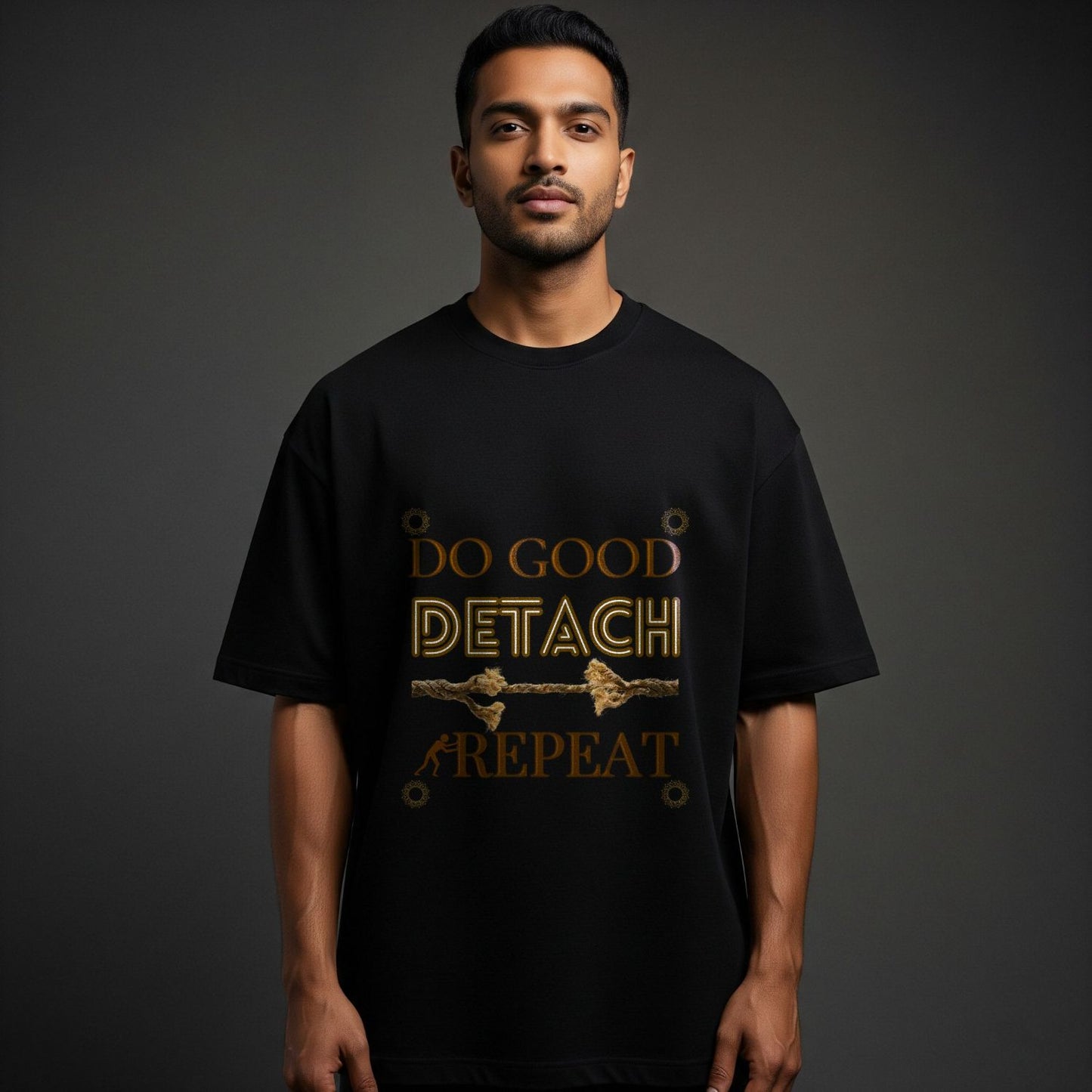 Do Good Detach Repeat – 260 GSM Premium Unisex Spiritual T-Shirt