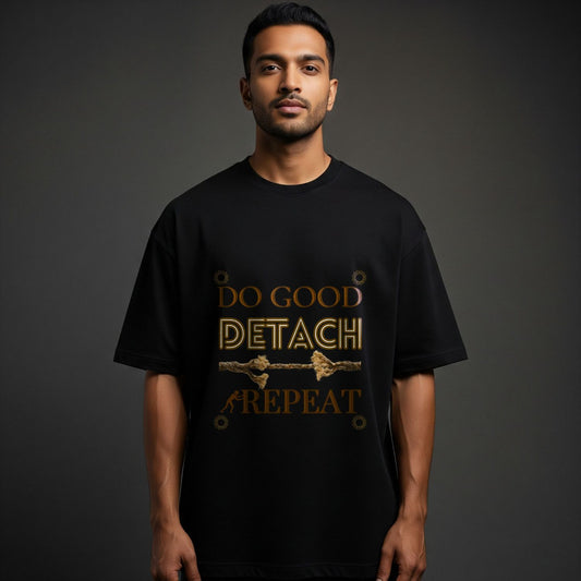 Do Good Detach Repeat – 260 GSM Premium Unisex Spiritual T-Shirt