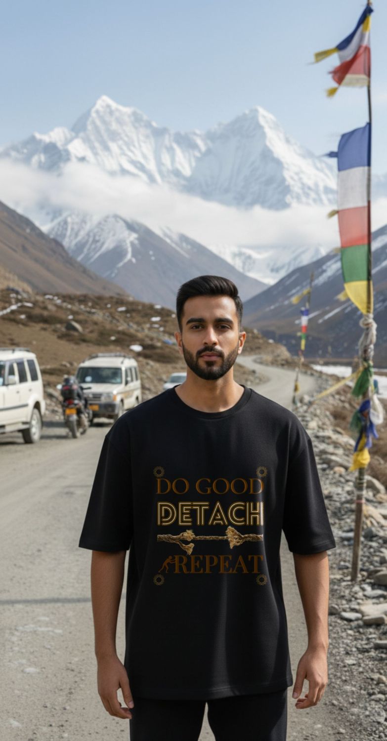 Do Good Detach Repeat – 260 GSM Premium Unisex Spiritual T-Shirt