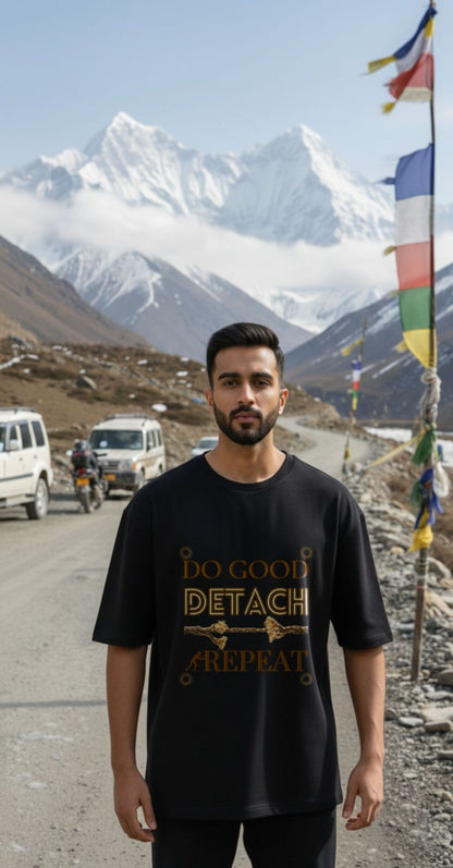 Do Good Detach Repeat – 260 GSM Premium Unisex Spiritual T-Shirt