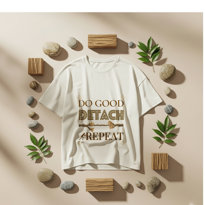 Do Good Detach Repeat – 260 GSM Premium Unisex Spiritual T-Shirt