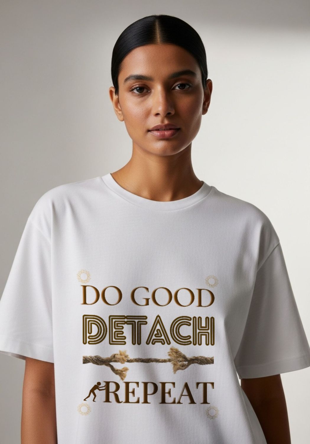 Do Good Detach Repeat – 260 GSM Premium Unisex Spiritual T-Shirt