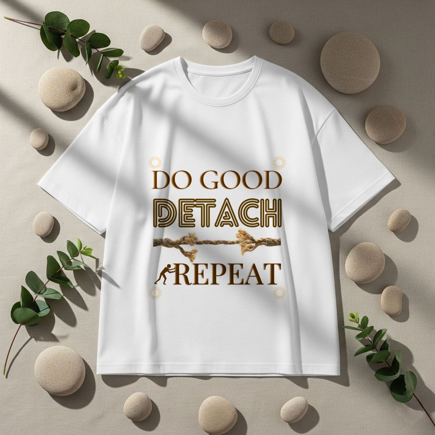 Do Good Detach Repeat – 260 GSM Premium Unisex Spiritual T-Shirt
