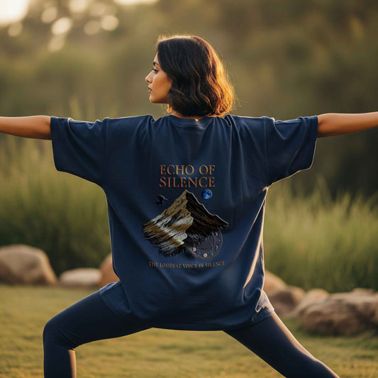 The Loudest Voice Is Silence | Premium UT27 Oversized Tee – 280 GSM Terry Cotton