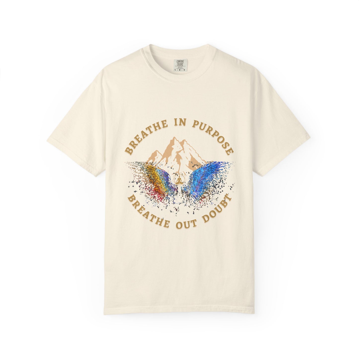 Breathe In Purpose | 260 GSM Luxury Unisex Spiritual T-Shirt – The Aum Theory