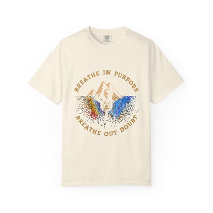 Breathe In Purpose | 260 GSM Luxury Unisex Spiritual T-Shirt – The Aum Theory
