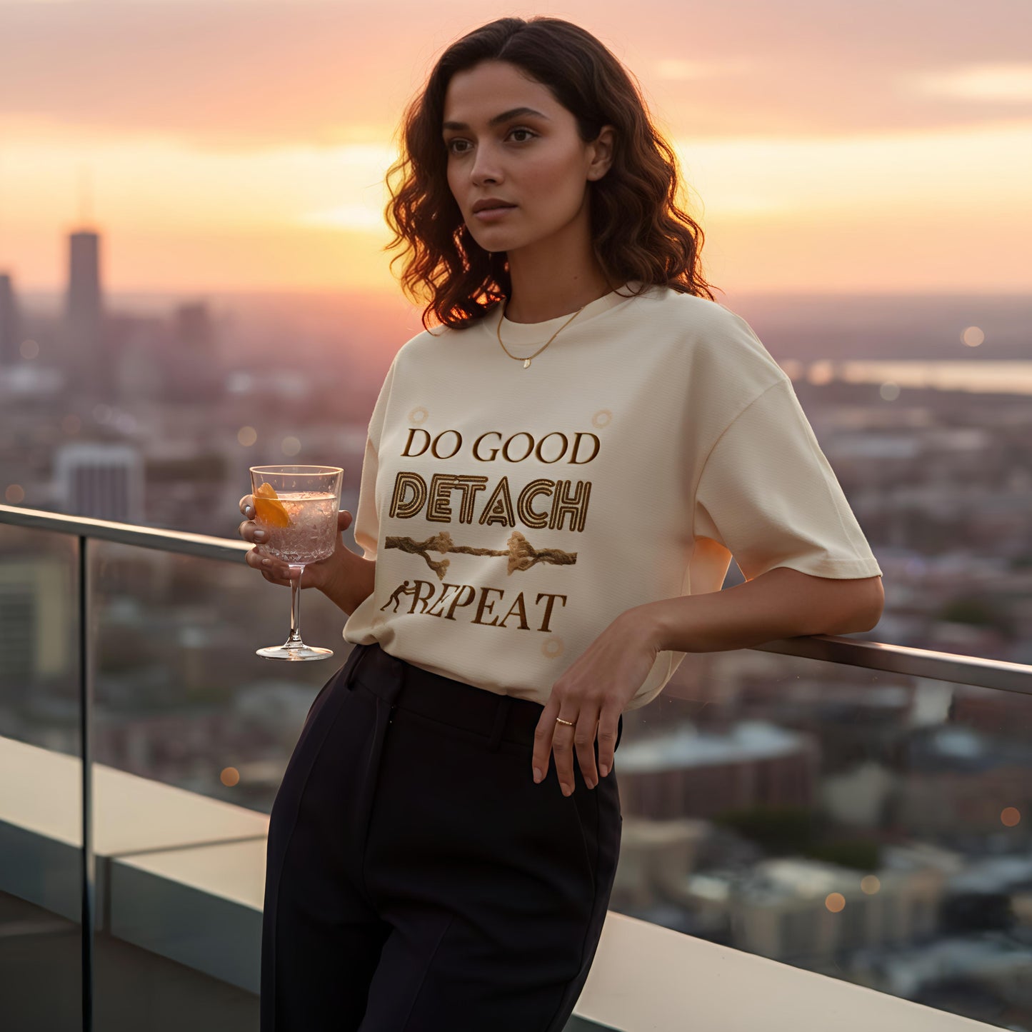 Do Good Detach Repeat – 260 GSM Premium Unisex Spiritual T-Shirt