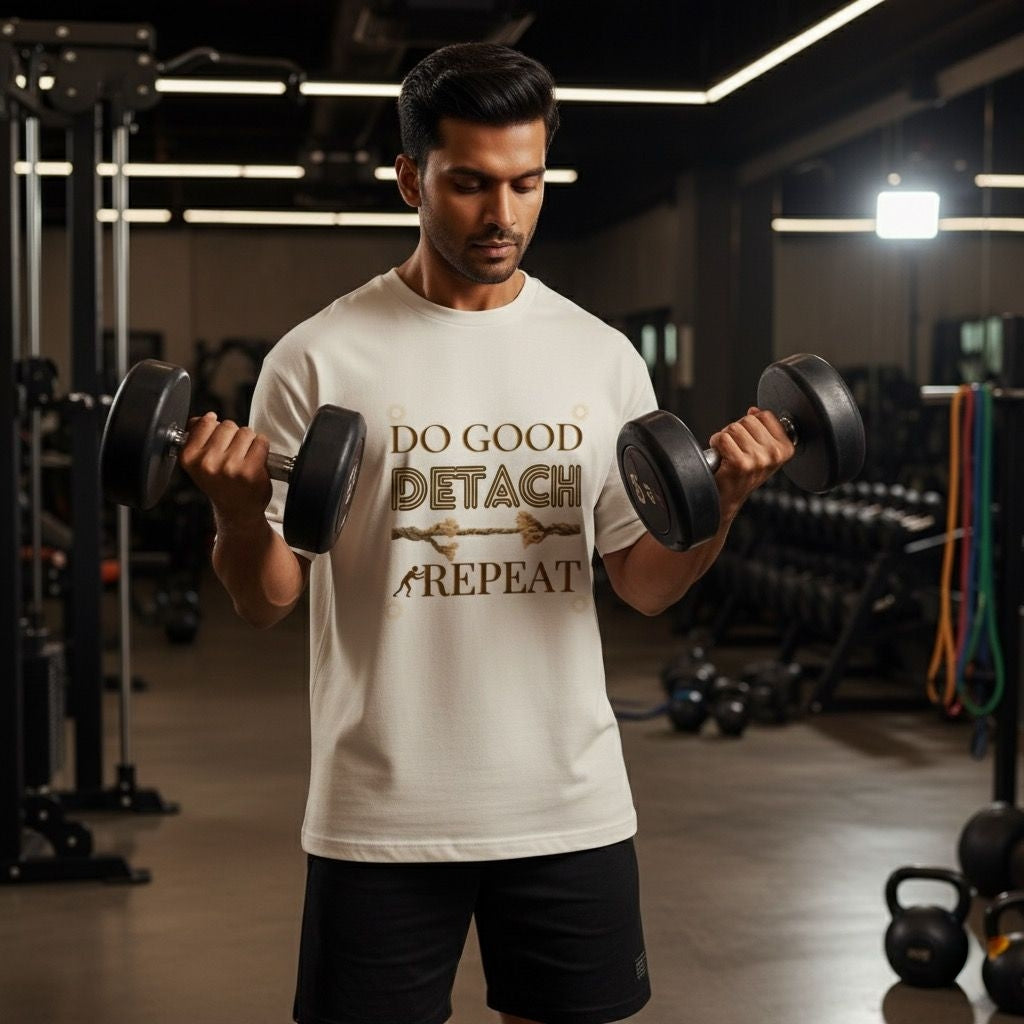 Do Good Detach Repeat – 260 GSM Premium Unisex Spiritual T-Shirt