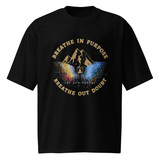 Breathe In Purpose | 260 GSM Luxury Unisex Spiritual T-Shirt – The Aum Theory