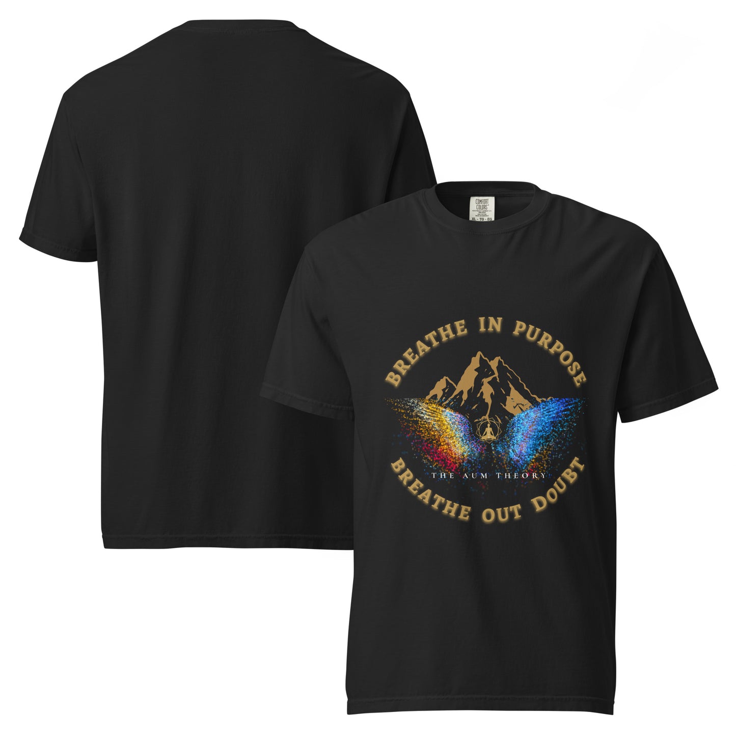 Breathe In Purpose | 220 GSM  Luxury Unisex Regular fit  T-Shirt – The Aum Theory