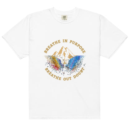 Breathe In Purpose | 220 GSM  Luxury Unisex Regular fit  T-Shirt – The Aum Theory