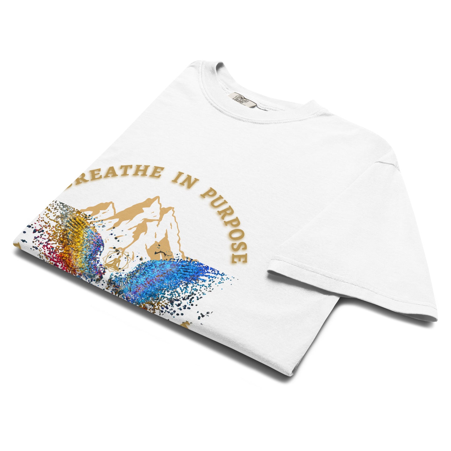 Breathe In Purpose | 220 GSM  Luxury Unisex Regular fit  T-Shirt – The Aum Theory