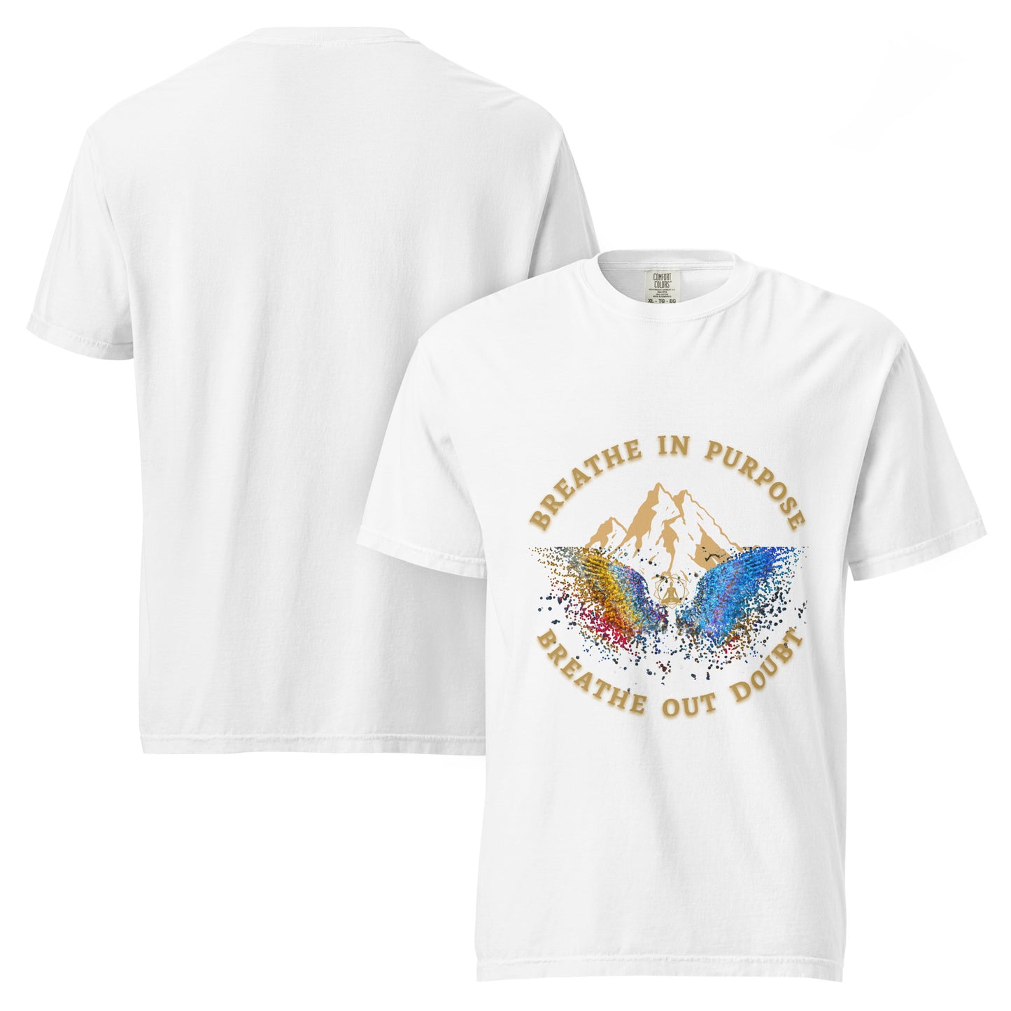 Breathe In Purpose | 220 GSM  Luxury Unisex Regular fit  T-Shirt – The Aum Theory
